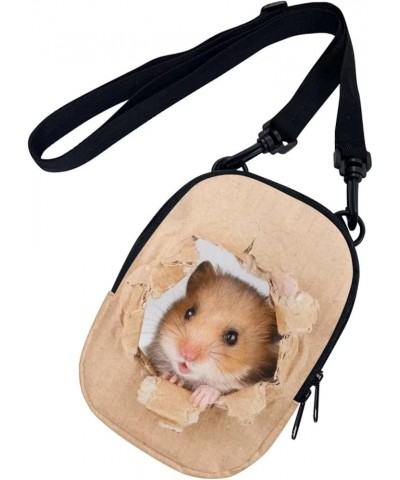 Women Men Small Crossbody Purse Bags for Travelling,Sports,Hiking,Workout Hamster Guinea Pig $10.99 Crossbody Bags