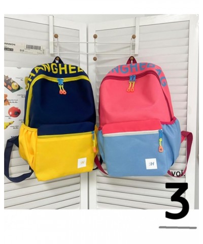 Backpack Big Capacity Aesthetic Couple Y2k Aesthetic Cute Backpack (Pink+Blue) Pink+blue $18.22 Backpacks