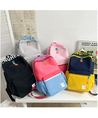 Backpack Big Capacity Aesthetic Couple Y2k Aesthetic Cute Backpack (Pink+Blue) Pink+blue $18.22 Backpacks