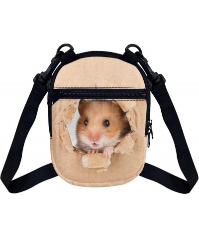 Women Men Small Crossbody Purse Bags for Travelling,Sports,Hiking,Workout Hamster Guinea Pig $10.99 Crossbody Bags