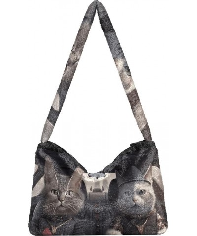 Cute Cat Behind Broken Wall Women's Bag, Crossbody Bookbag for Women, Womens Outdoor Bag Two Cats in the Driver Seat $11.74 S...