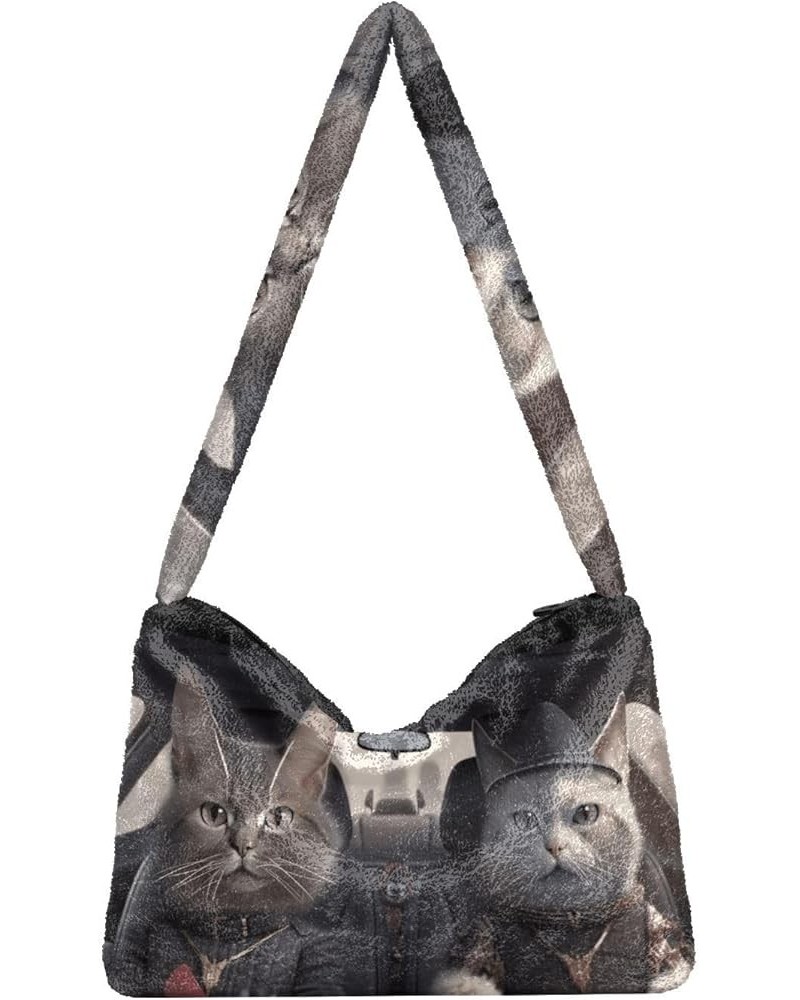 Cute Cat Behind Broken Wall Women's Bag, Crossbody Bookbag for Women, Womens Outdoor Bag Two Cats in the Driver Seat $11.74 S...