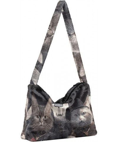 Cute Cat Behind Broken Wall Women's Bag, Crossbody Bookbag for Women, Womens Outdoor Bag Two Cats in the Driver Seat $11.74 S...