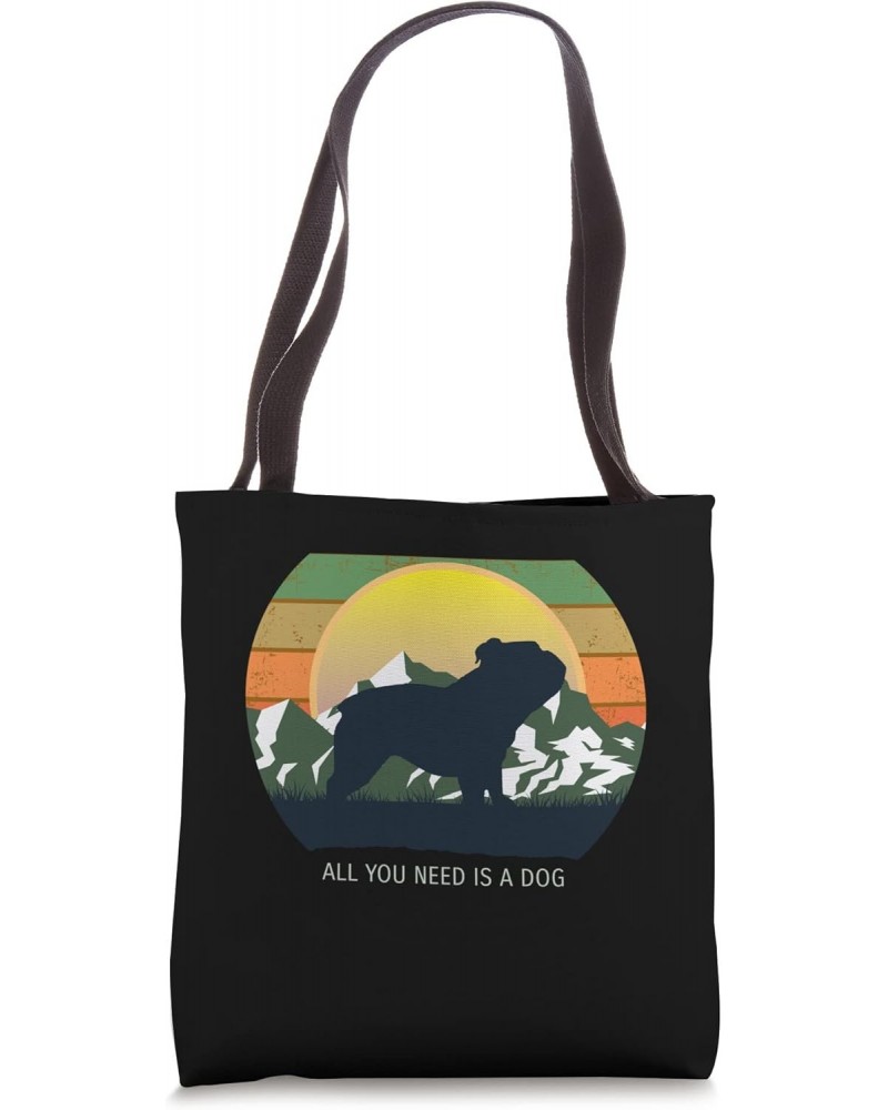 British English Bulldog Dog Breed Tote Bag $11.30 Totes