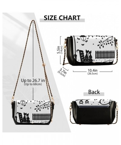 Crossbody Bags for Women Trendy Women's Black Shoulder Bag Small PU Leather Flap Cross Body Bag Handbags Pattern25 $18.85 Cro...