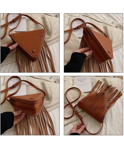 Small Crossbody Purse for Women Hobo Bag Fringe Boho Purse Cell Phone Purse Tassel Shoulder Bag with Adjustable Strap Brown $...