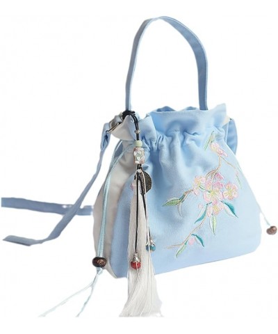 Antique Women's Embroidered Shoulder Bag Flower Bunch Mouth Tassel Hanfu Handbag Bags 5 $29.02 Clutches