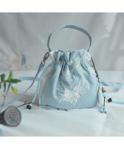 Antique Women's Embroidered Shoulder Bag Flower Bunch Mouth Tassel Hanfu Handbag Bags 5 $29.02 Clutches