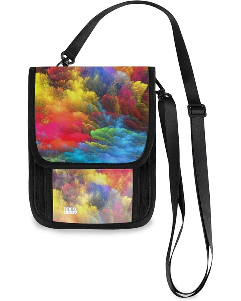 Small Crossbody Wallet, Purse Cell Phone Bag, Passport Holder with Credit Card Slots Multi 17 $10.63 Crossbody Bags