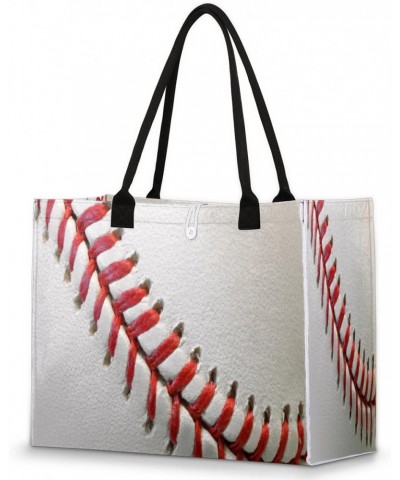 Sport Ball Baseball Texture Large Tote Bag Shoulder Bag For Women Teachers Nurses Work Shopping Travel Handbag Purse $11.57 T...