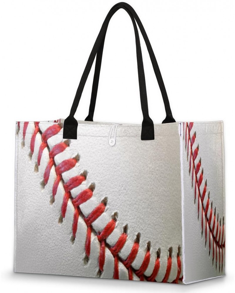 Sport Ball Baseball Texture Large Tote Bag Shoulder Bag For Women Teachers Nurses Work Shopping Travel Handbag Purse $11.57 T...