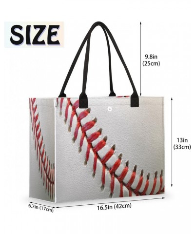 Sport Ball Baseball Texture Large Tote Bag Shoulder Bag For Women Teachers Nurses Work Shopping Travel Handbag Purse $11.57 T...