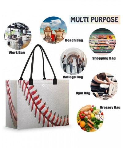 Sport Ball Baseball Texture Large Tote Bag Shoulder Bag For Women Teachers Nurses Work Shopping Travel Handbag Purse $11.57 T...