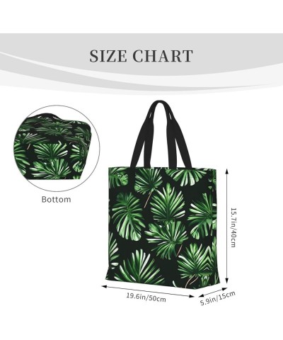 Ice Hockey Pattern Print Stylish Canvas Tote Bag,Casual Tote'S Handbag Big Capacity Shoulder Bag, For Shopping, Work Green Le...