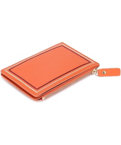 Genuine Leather Zipper Simple Trendy Ultra-Thin Wallet First Layer Cowhide Folding Card Holder Cute Coin Purse Women Clutch B...