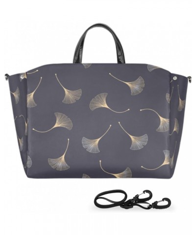 Abstract Leaf Art Large Tote Bag for Women Travel Should Bag Big Oversized Totes Waterproof Crossbody Tote Bag with Adjustabl...