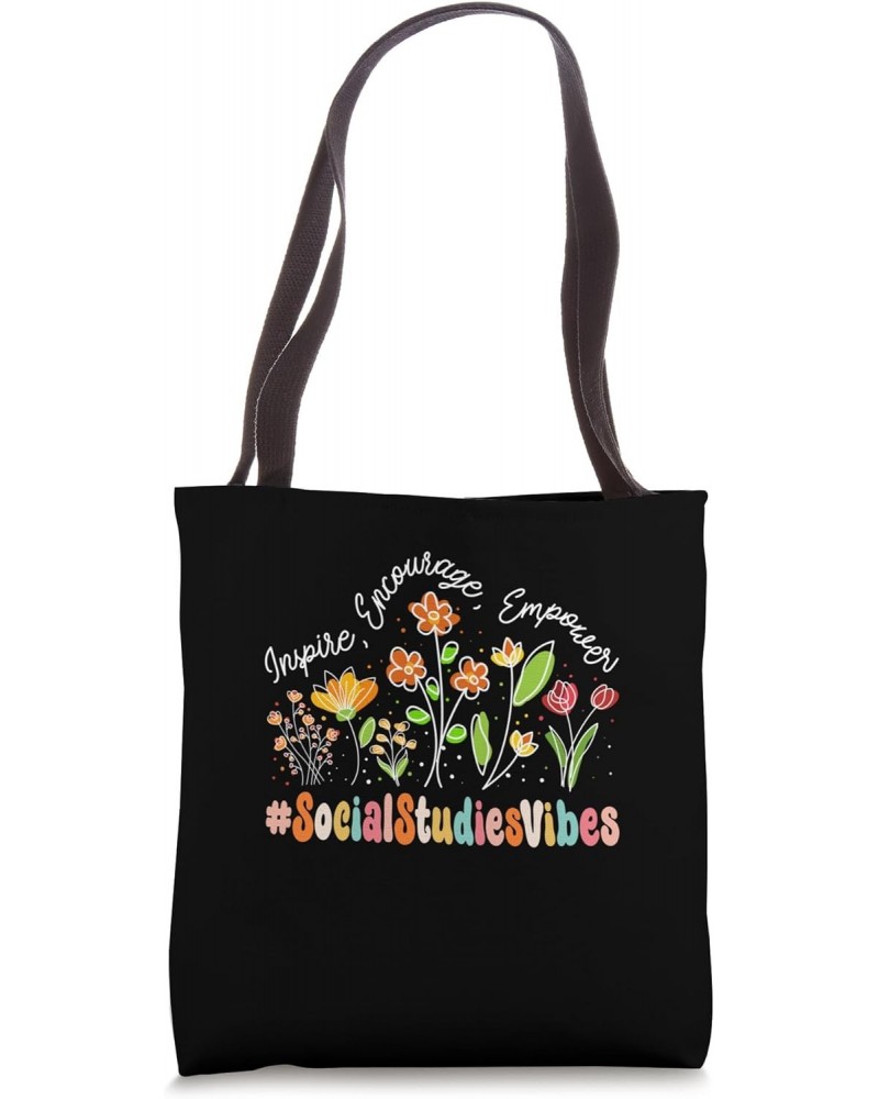 Social Studies Vibes Appreciation Week Back to School Tote Bag $12.19 Totes