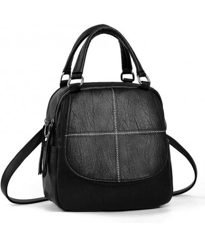 Handbags for Women Small Crossbody Bags PU Leather Backpack for Girl Black 01 $15.51 Crossbody Bags