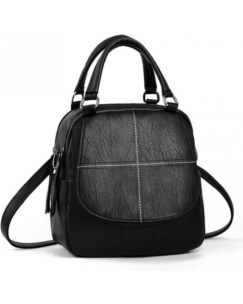 Handbags for Women Small Crossbody Bags PU Leather Backpack for Girl Black 01 $15.51 Crossbody Bags