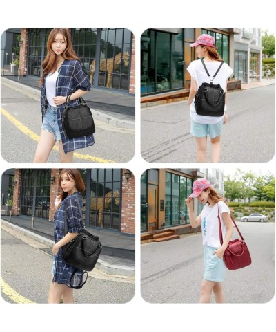 Handbags for Women Small Crossbody Bags PU Leather Backpack for Girl Black 01 $15.51 Crossbody Bags