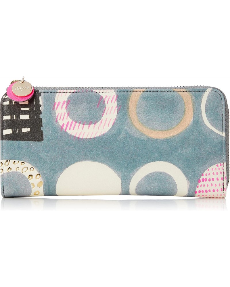 Eyes WAKKA Women's L-Zipper Long Wallet, Gray $58.24 Wallets