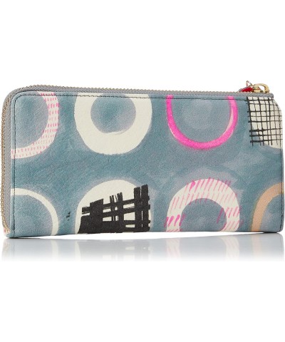 Eyes WAKKA Women's L-Zipper Long Wallet, Gray $58.24 Wallets