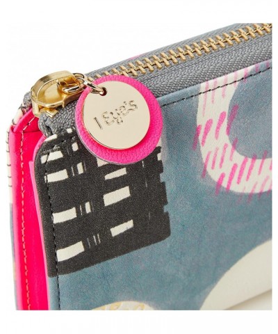 Eyes WAKKA Women's L-Zipper Long Wallet, Gray $58.24 Wallets