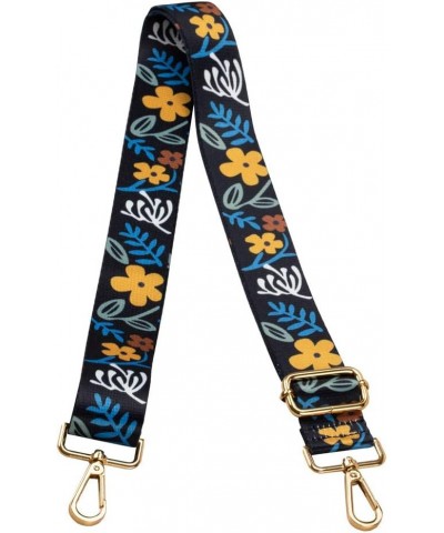 Crossbody Strap for Purses Replacement Adjustable Guitar Multicolor Style Handbag Straps Flower Y $8.54 Crossbody Bags