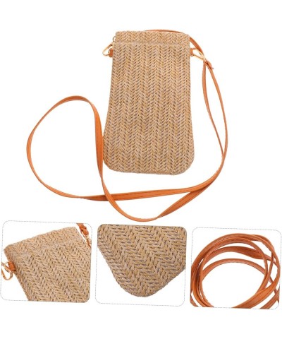 Coin Purse Vacation Bag Straw Crossbody Bags for Women Woven Bag Cellphone Bags for Women Summer Purse As Shown 2 $9.51 Totes