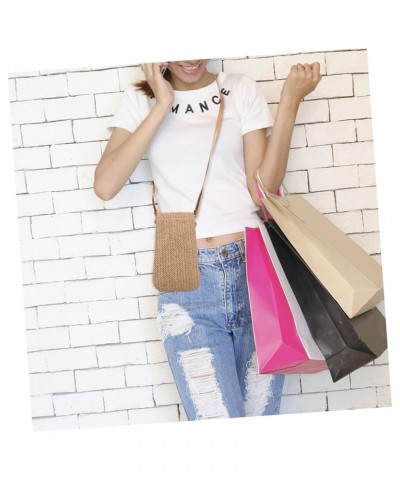 Coin Purse Vacation Bag Straw Crossbody Bags for Women Woven Bag Cellphone Bags for Women Summer Purse As Shown 2 $9.51 Totes