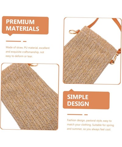 Coin Purse Vacation Bag Straw Crossbody Bags for Women Woven Bag Cellphone Bags for Women Summer Purse As Shown 2 $9.51 Totes