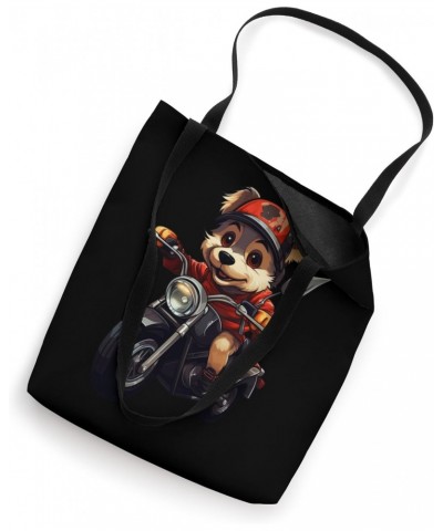 Puppy Motorcyclist / Motorcycle Puppy Tote Bag $11.67 Totes