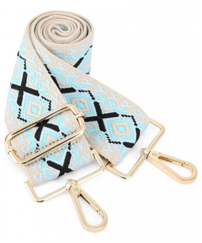 Purse Straps Replacement Crossbody - Adjustable Bag Strap for Purses, Wide Shoulder Strap for Women Guitar Purses Blue Cross ...