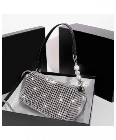 Women Clutch Evening Purses Black - and White Zebra Pattern Wristlet Hobo Bag Crossbody Bag with Chain Strap for Party Silver...