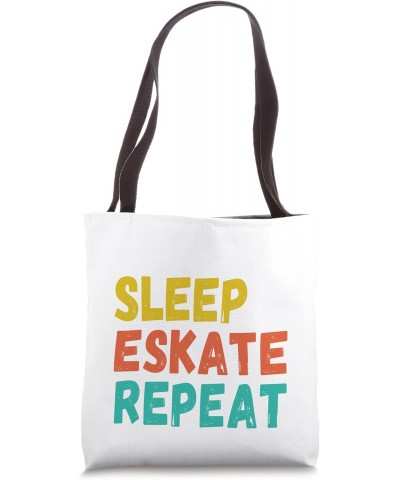 eat sleep eSk8 repeat" eskate electric skateboard retro Tote Bag $9.91 Totes