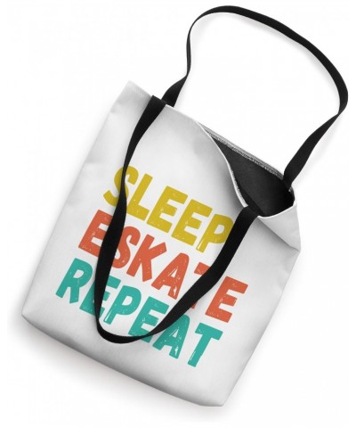 eat sleep eSk8 repeat" eskate electric skateboard retro Tote Bag $9.91 Totes