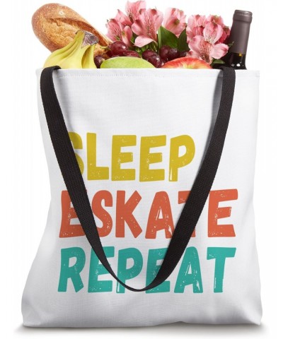 eat sleep eSk8 repeat" eskate electric skateboard retro Tote Bag $9.91 Totes