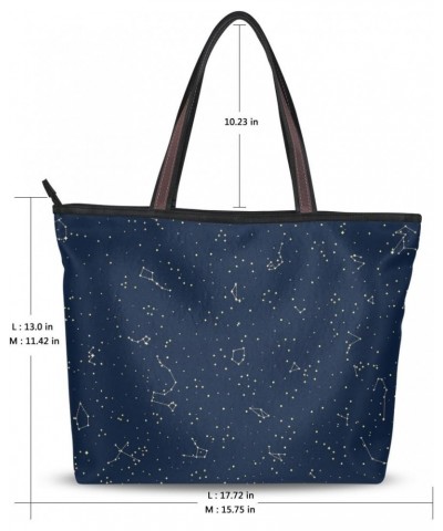 My Daily Women Tote Shoulder Bag Abstract Constellations Handbag $15.92 Shoulder Bags