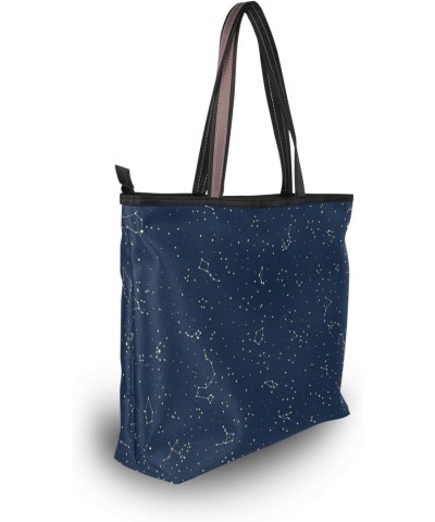 My Daily Women Tote Shoulder Bag Abstract Constellations Handbag $15.92 Shoulder Bags