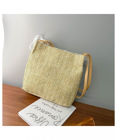 Bags Women Summer Rattan Bags Customized Straw Bags Shoulder Straw Bags Woven Women's Bags (Color : Khaki) Khaki $17.93 Shoul...