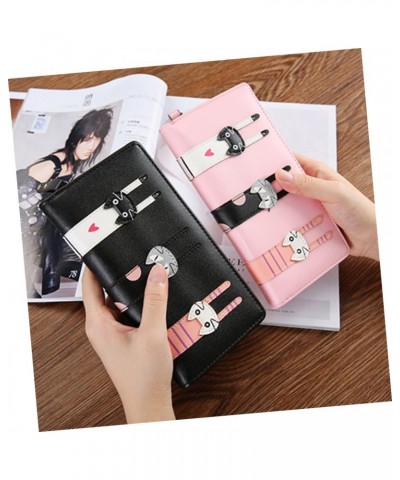 2pcs Long Women's Wallet Zipper Pouch for Money Zipper Wallet Zip Wallet Womens Purse Pu Leather Wallets for Women Cat Holder...