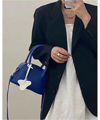 Women's Fashion Crossbody Bag Handbag Single Shoulder Bag Retro Advanced Classic Versatile Blue Black Women's Handbag Blue $1...