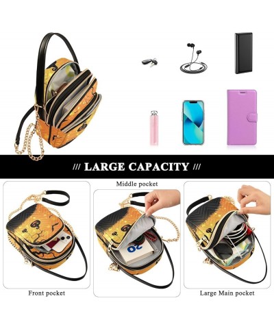 Halloween Mexican Skull Crossbody Bags for Women Fanny Packs Small Sling Cross Body Bag Phone Wallet Mini Purse C006 $13.00 C...