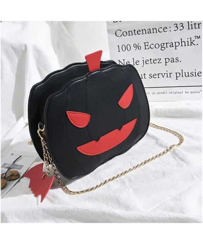 Womens Pumpkin Shoulder Bag Lovely Devil Crossbody Purse Halloween Bag Trick or Treat Purses and Handbags for Women Black $12...