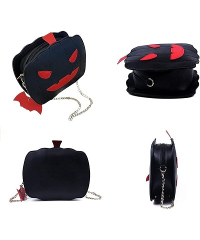 Womens Pumpkin Shoulder Bag Lovely Devil Crossbody Purse Halloween Bag Trick or Treat Purses and Handbags for Women Black $12...