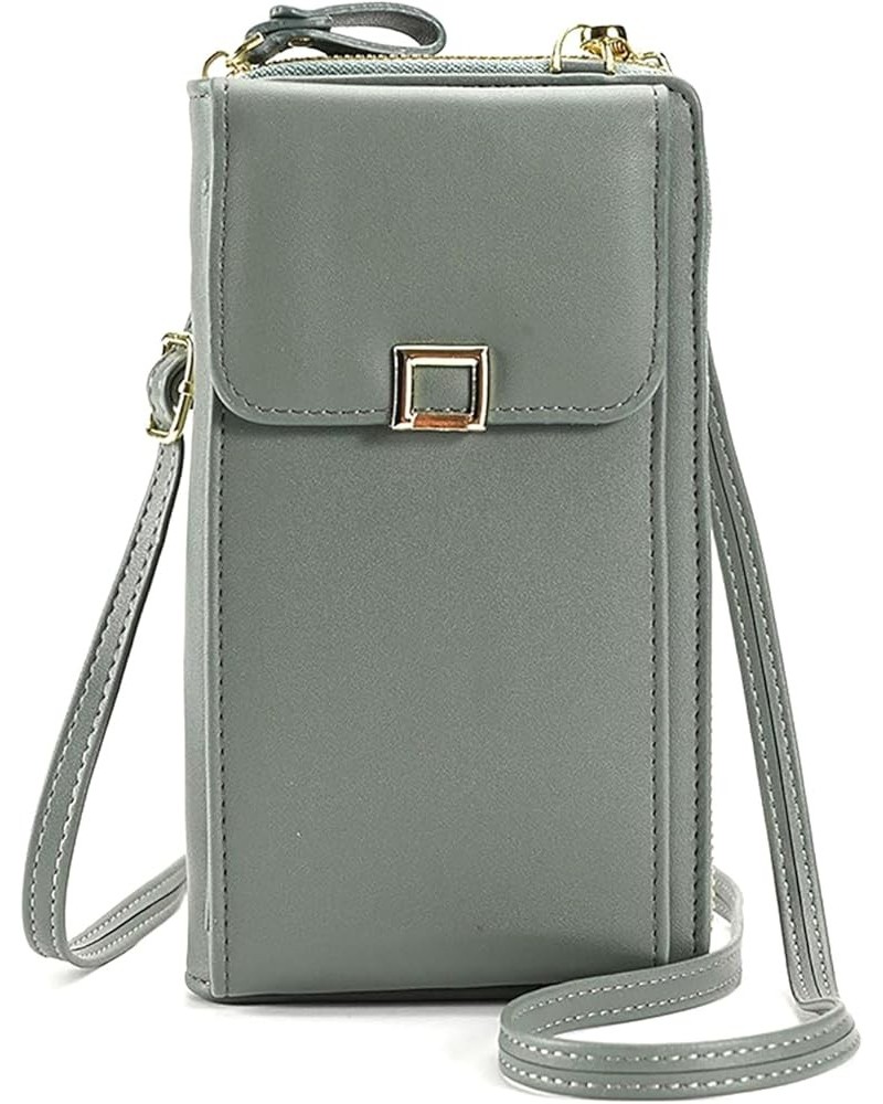 Crossbody Bags for Women Cell Phone Purse Wallet Ladies Small Women's Handbags Shoulder Card Holder Green $10.63 Crossbody Bags