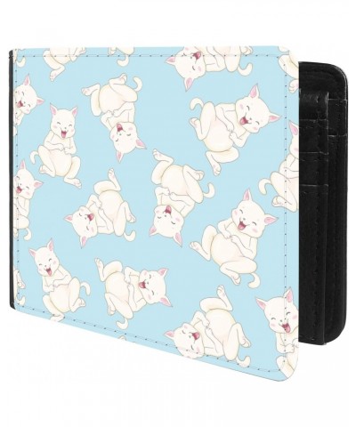 Unique Desige Pattern - Funny Laughing Cats, Slim Front Pocket Wallet Billfold RFID Blocking $9.38 Wallets