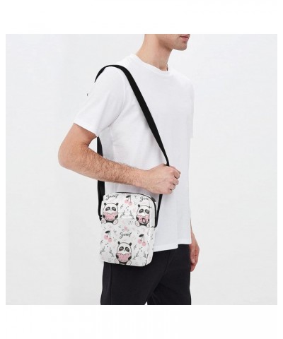 Crossbody Phone Bag Seamless with Cute Panda Small Messenger Shoulder Bag Cash Handbag Wallet Purse(237na7a) $12.97 Crossbody...