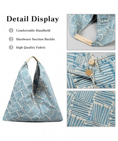 Canvas Handbag for Women Ethnic Style Tote Bag Bohemian Top Handle Bag Summer Beach Bag Large Capacity Hobo Bag Multicolour E...