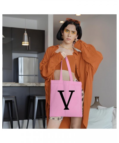 V initial monogram letter V funny holiday christmas birthday Natural White Multicolor Canvas Tote Bag 997 $15.30 Totes